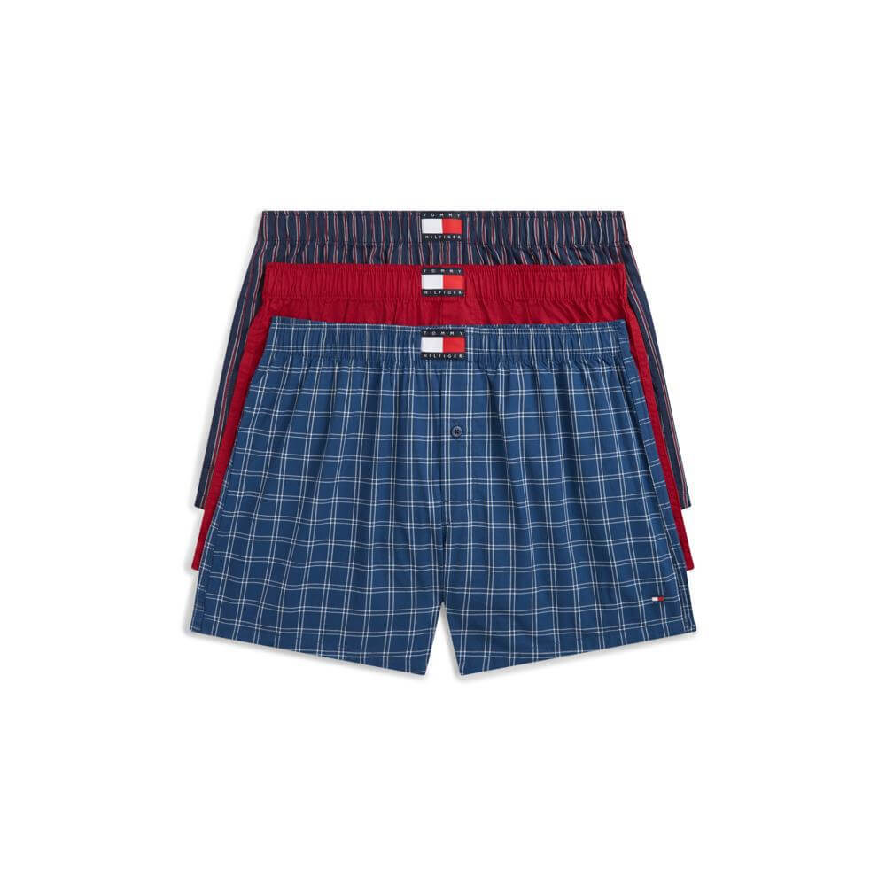 Tommy Hilfiger 3-Pack Heritage Logo Poplin Boxer Shorts
